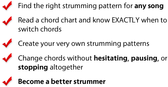 You will learn all these things and more from the Ukulele Strumming Tricks course You will learn all these things and more from the Ukulele Strumming Tricks course