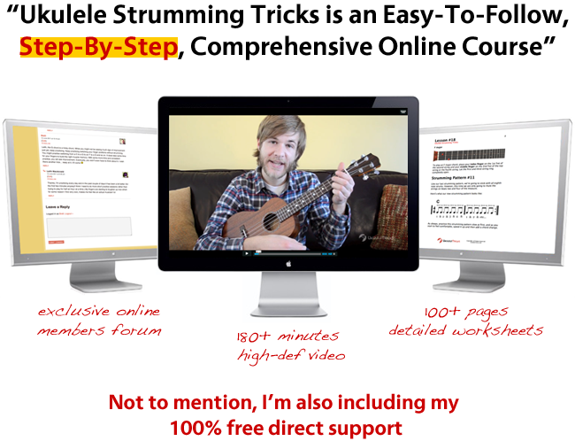 Ukulele Strumming Tricks features Ukulele Strumming Tricks features